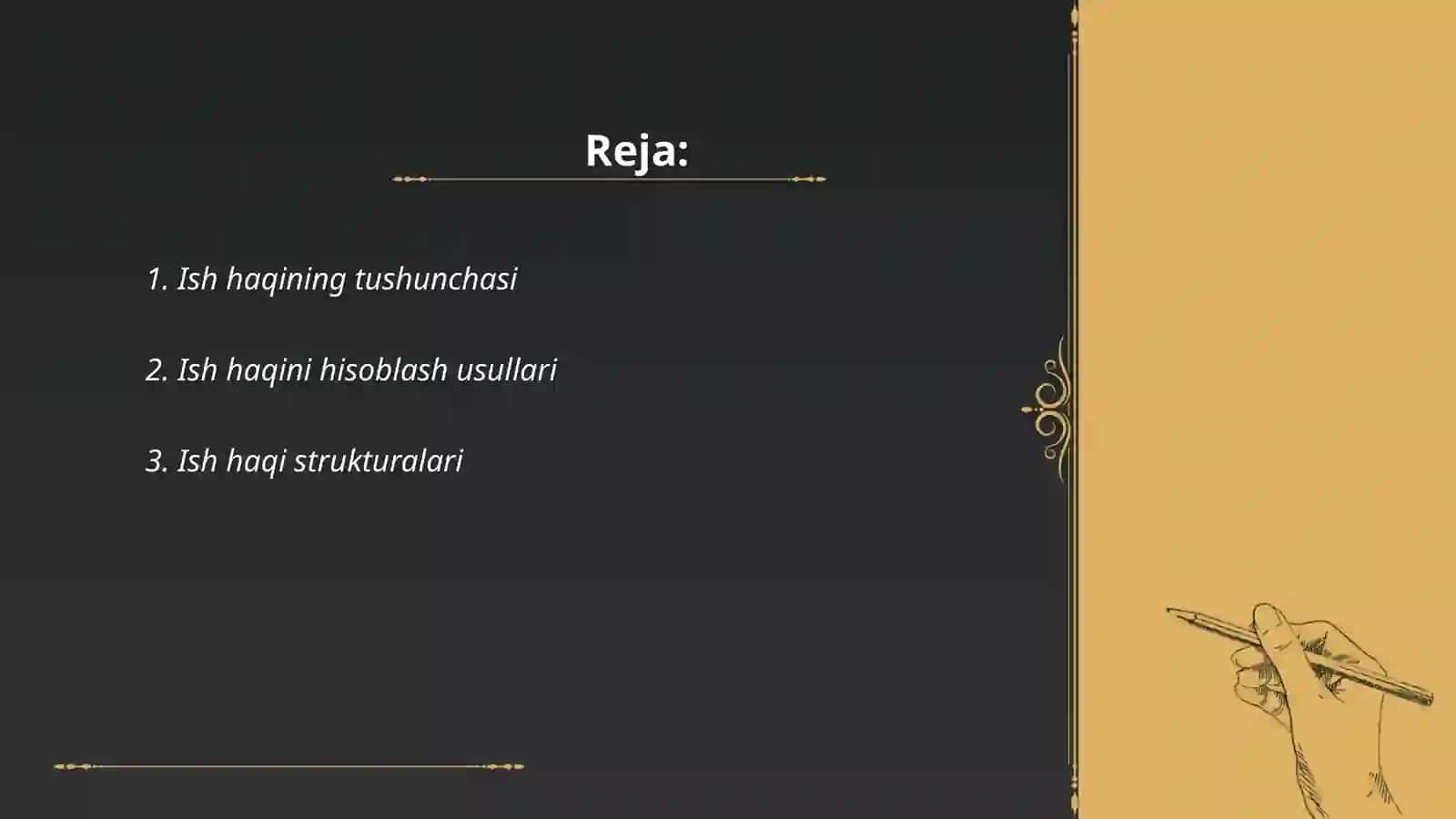 Ish haqi hisobi 2