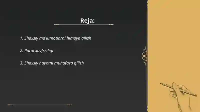 Shaxsiy ma'lumotlarni himoya qilish 2