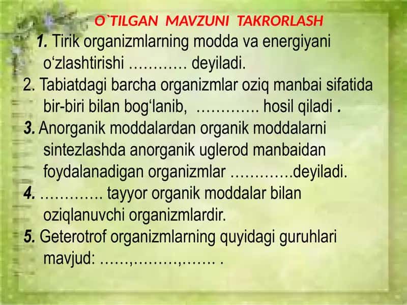 Hayvonlarning ayrish va jinsiy organlar evolutsiyasi 2