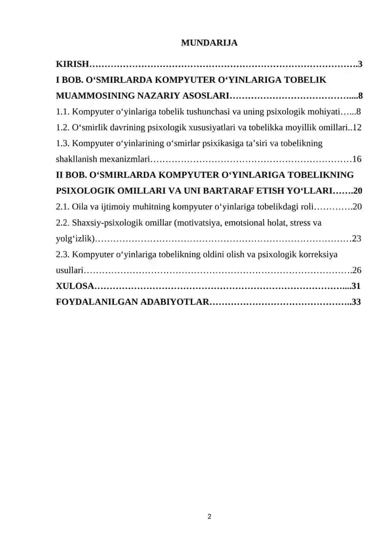 Oʻsmirlarda kompyuter oʻyinlariga boʻlgan tobelikning psixologik omillari 2