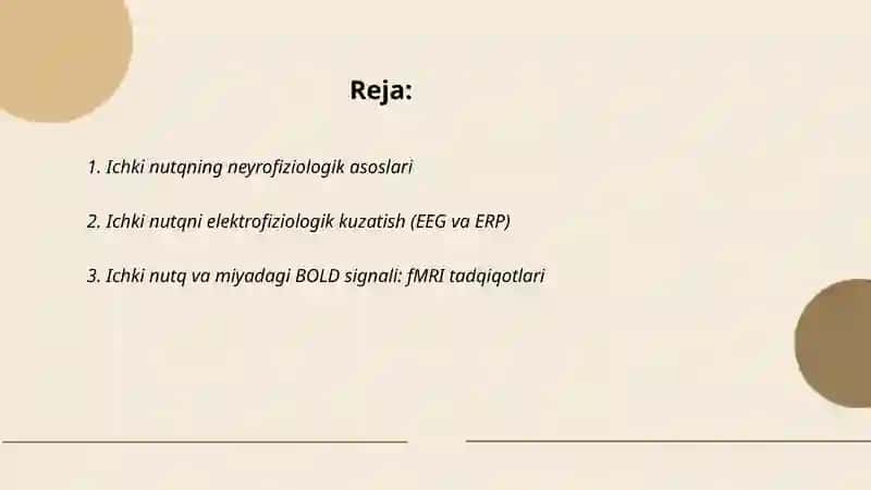 Ichki nutqning psixofizilogik tadqiq etish 2