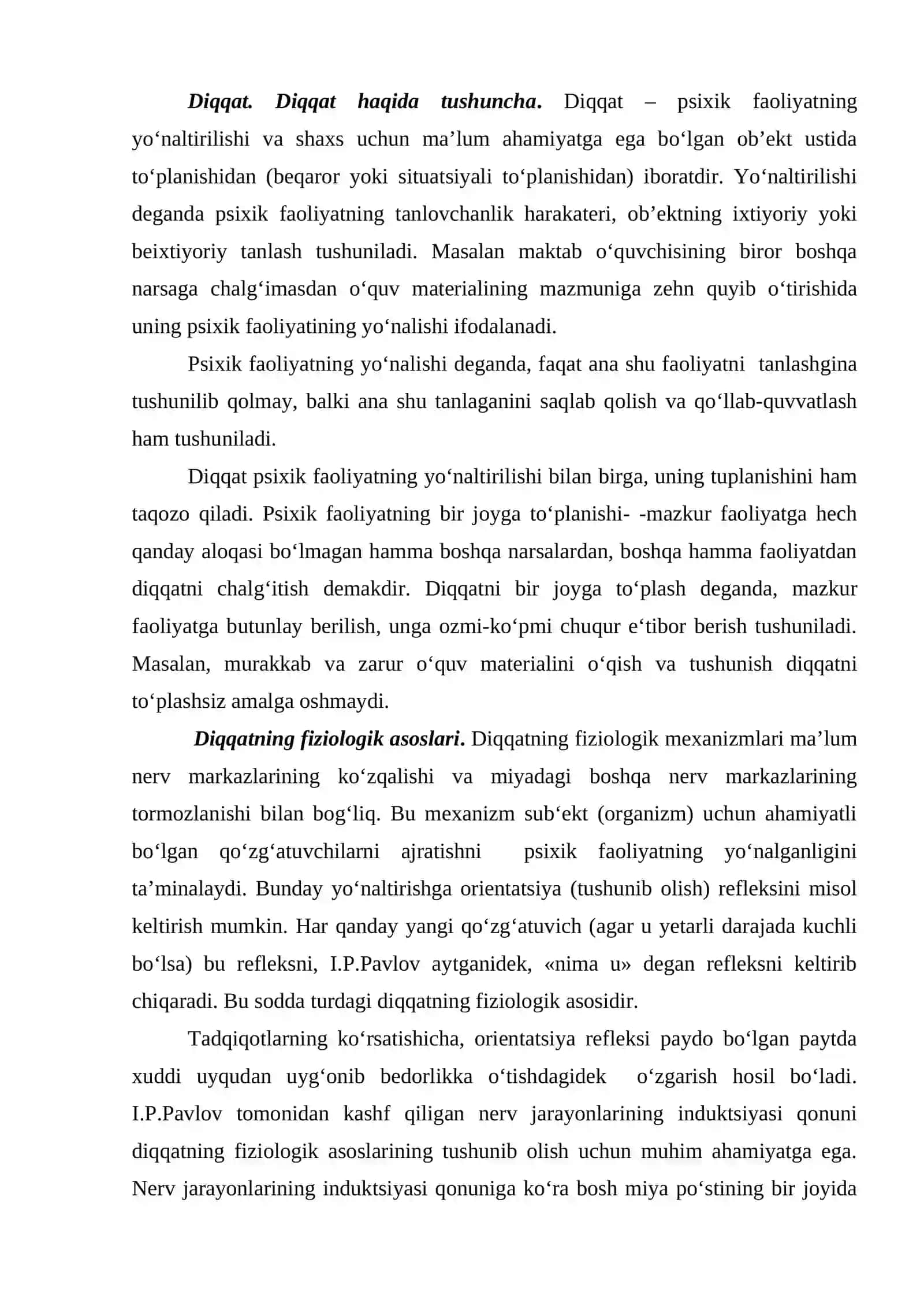 Diqqat. Diqqat haqida tushuncha 2