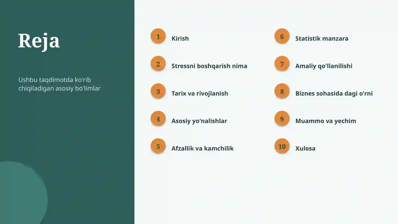 Stressni boshqarish 2