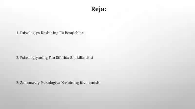 Psixologlik kasbining tarixiy shakllashishi 2