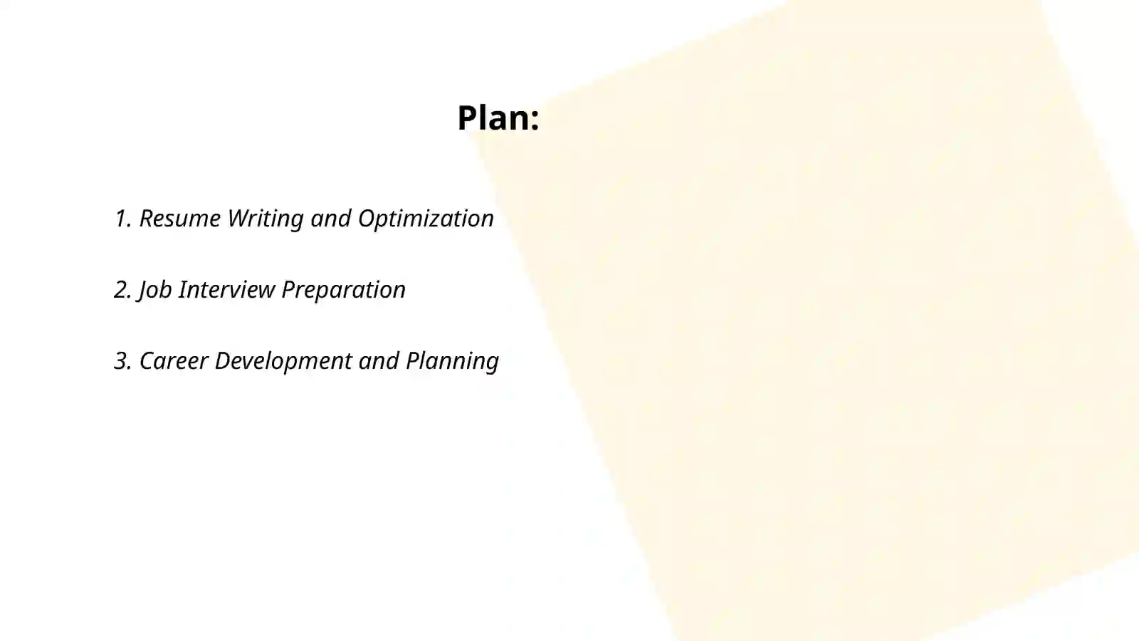 Resume Writing and Optimization 2