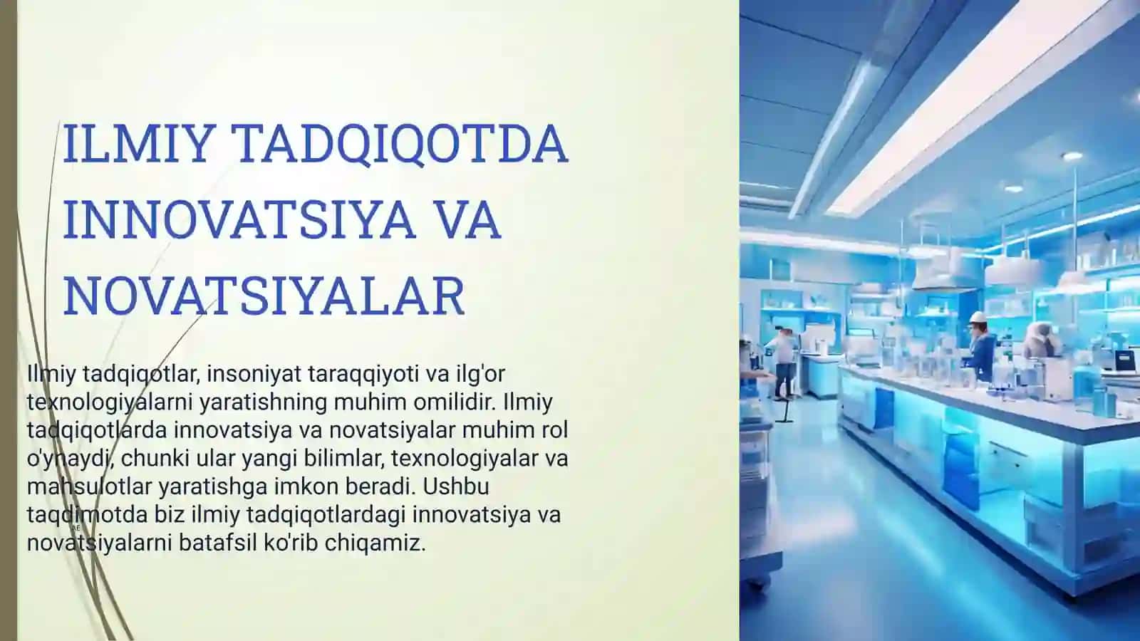 ILMIY TADQIQOTDA INNOVATSIYA VA NOVATSIYALAR 2