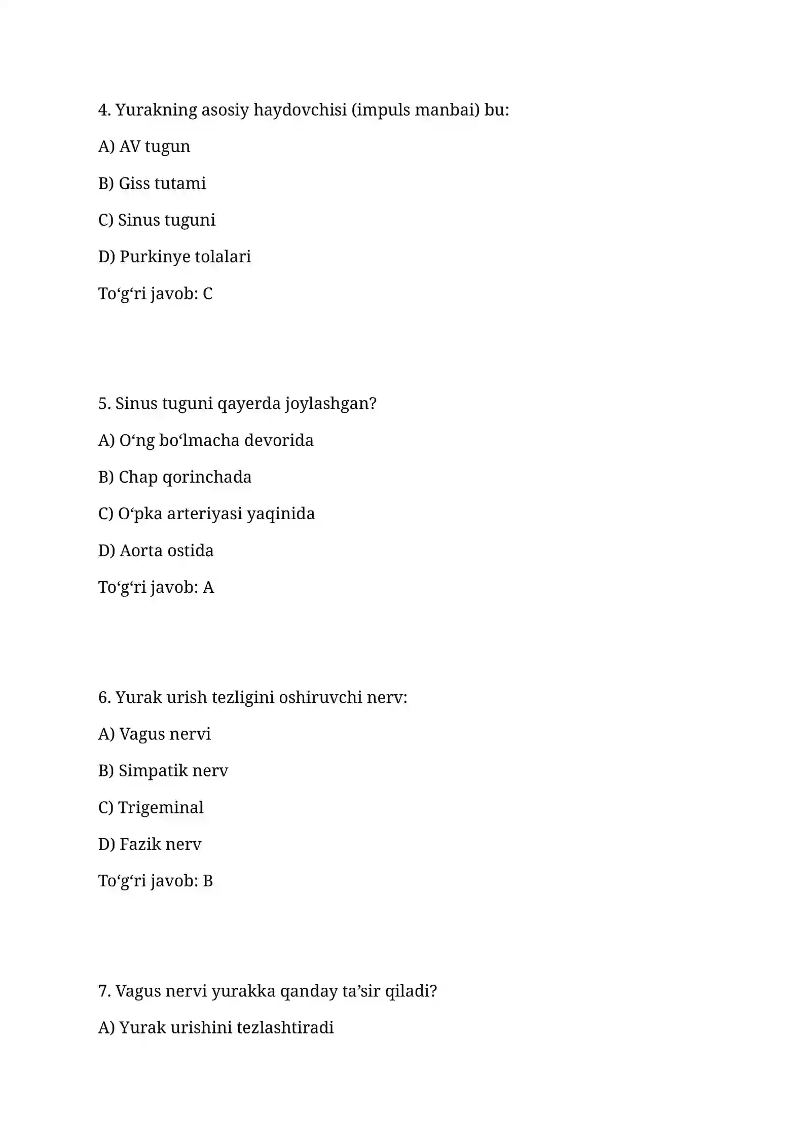 Yurak faoliyatini boshqarishni o‘rganish 2