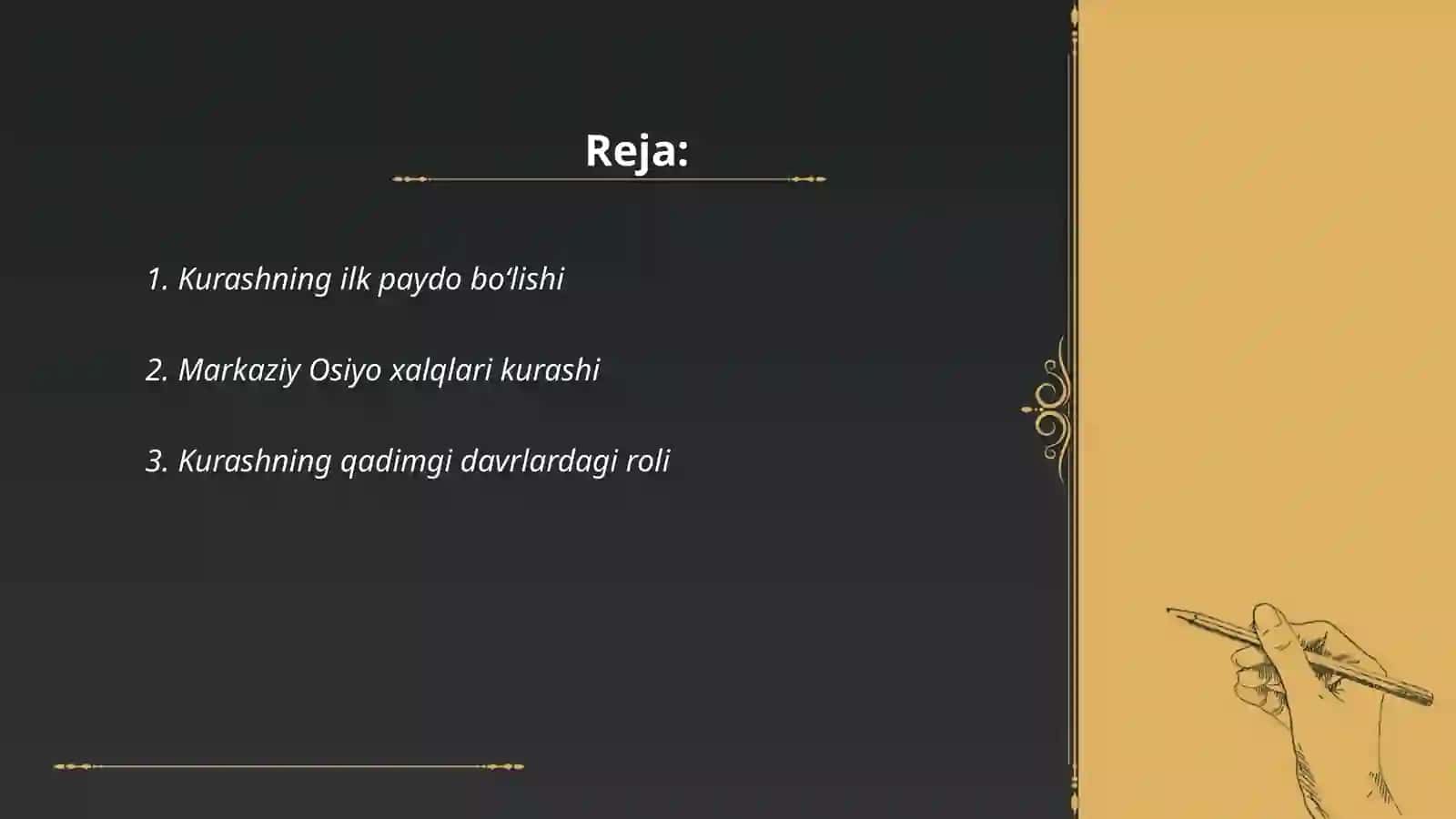 Kurashning kelib chiqish tarixi va rivojlanishi 2