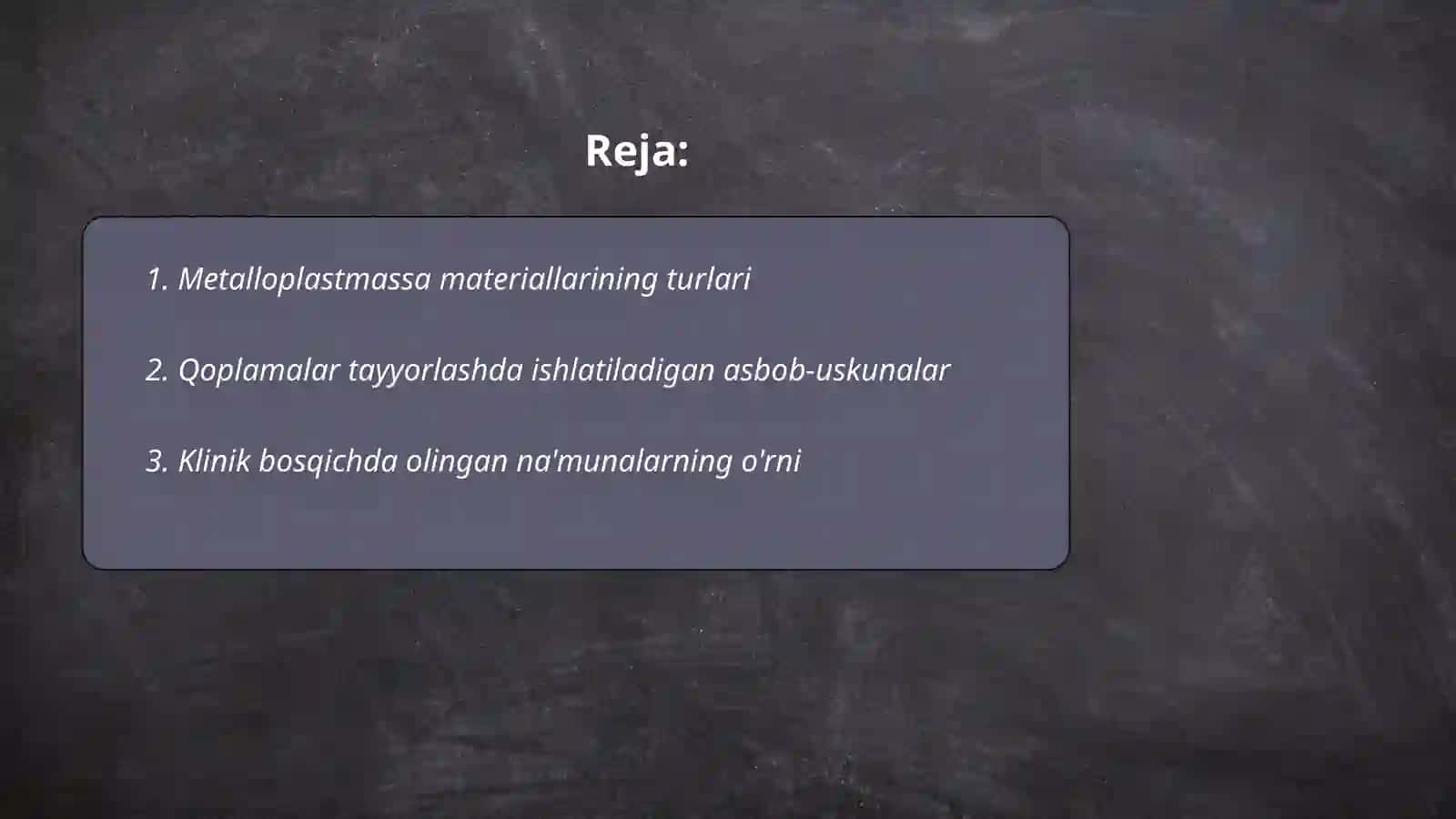 Metalloplastmassa qoplamalar tayorlashning klinik laboratoriya bosqichlari 2