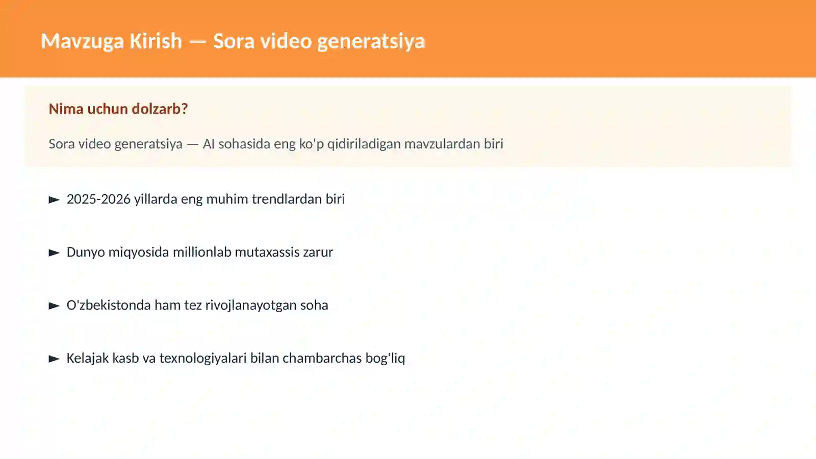 Sora video generatsiya 2
