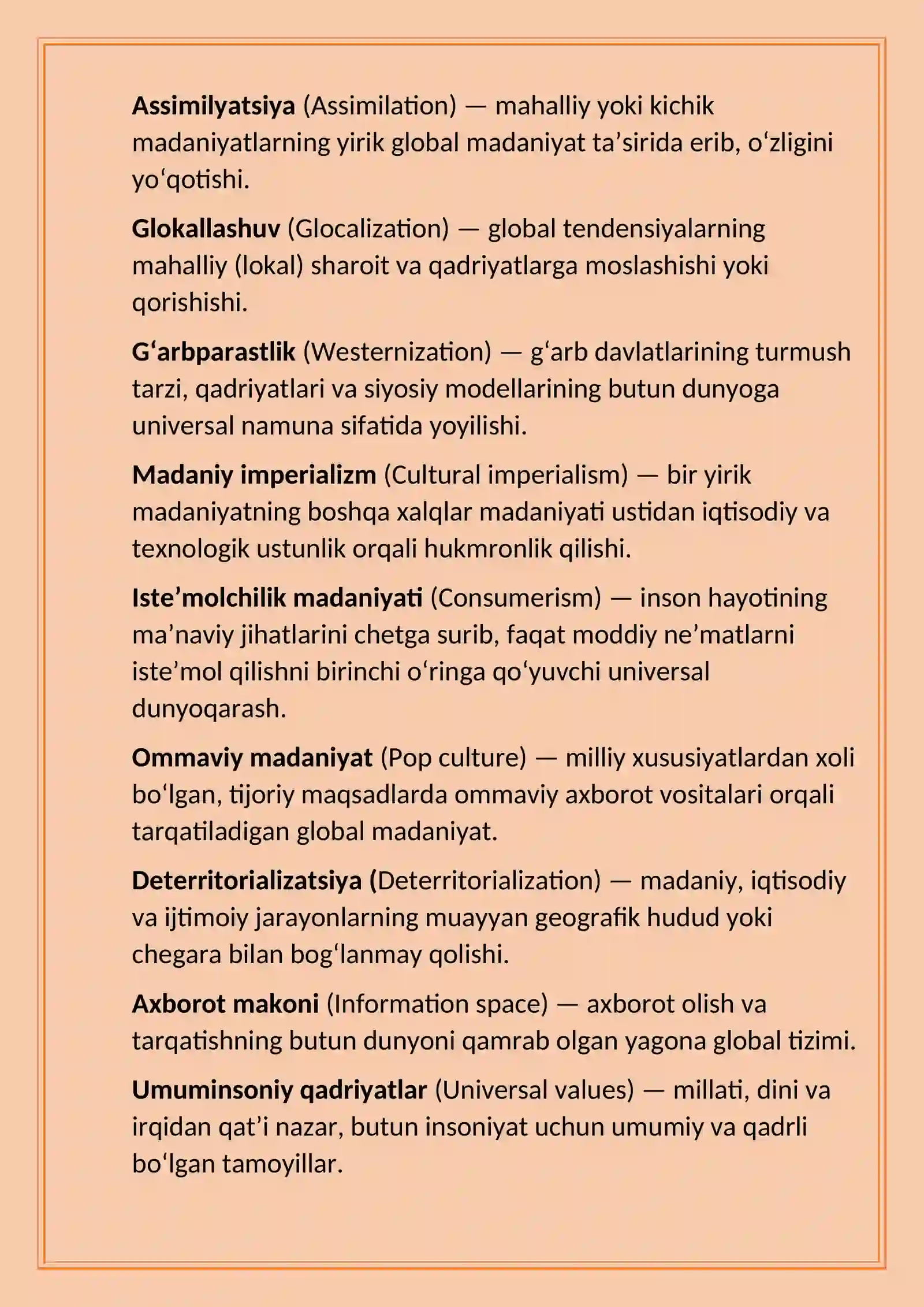 globallashuv unversallashuv 2