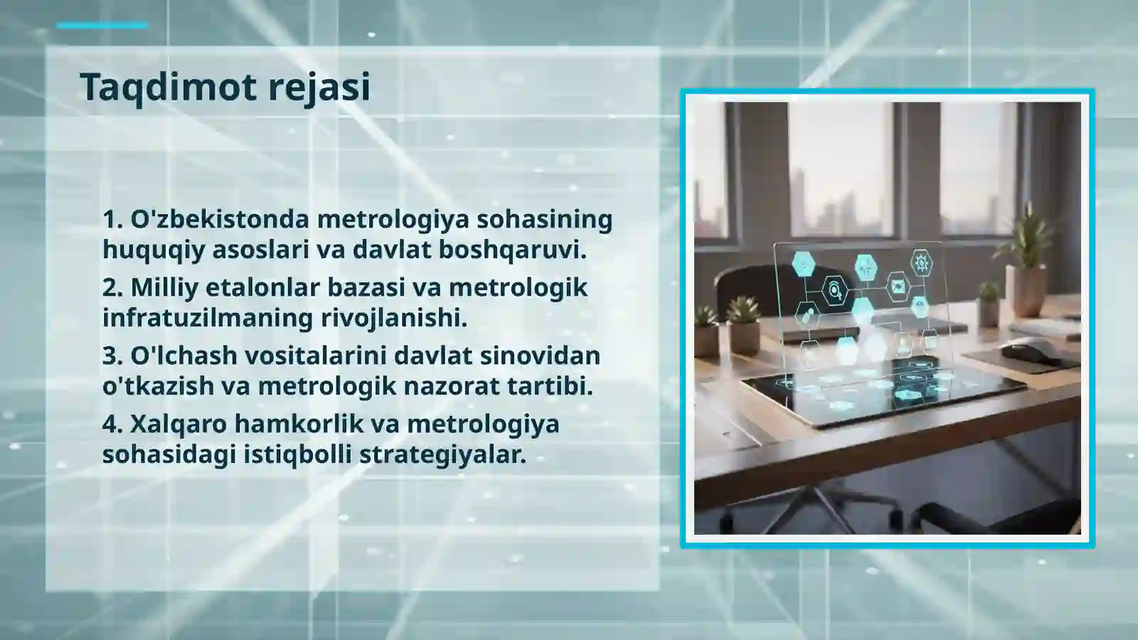 O'ZBEKISTON RESPUBLIKASI METROLOGIK XIZMAT VA TA'MINOT 2