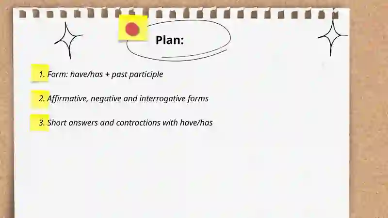 Present Perfect Tense 2