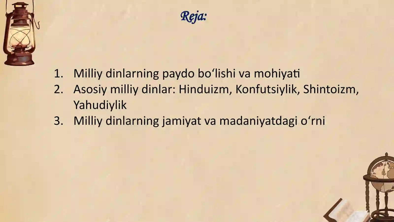 Milliy dinlar 2