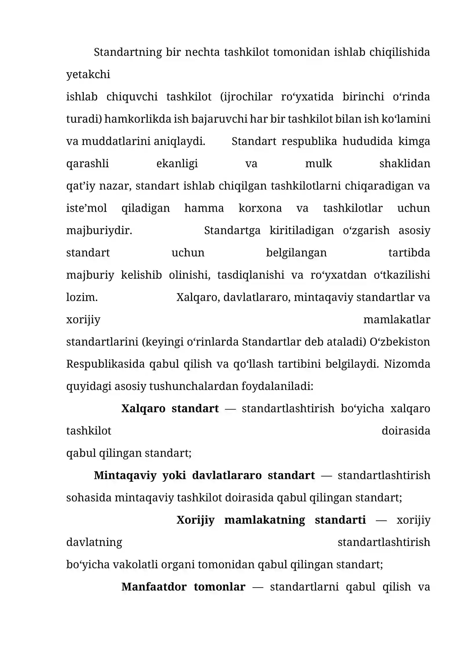 Metrologiya, standartlashtirish va sertifikatlashtirish soha faoliyatini milliy va davlatlararo hamda xalqaro miqyosida uyg’unlashuvini tashkil etishning mohiyati va buning iqtisodiy barqarorlikka erishishdagi ahamiyati 2