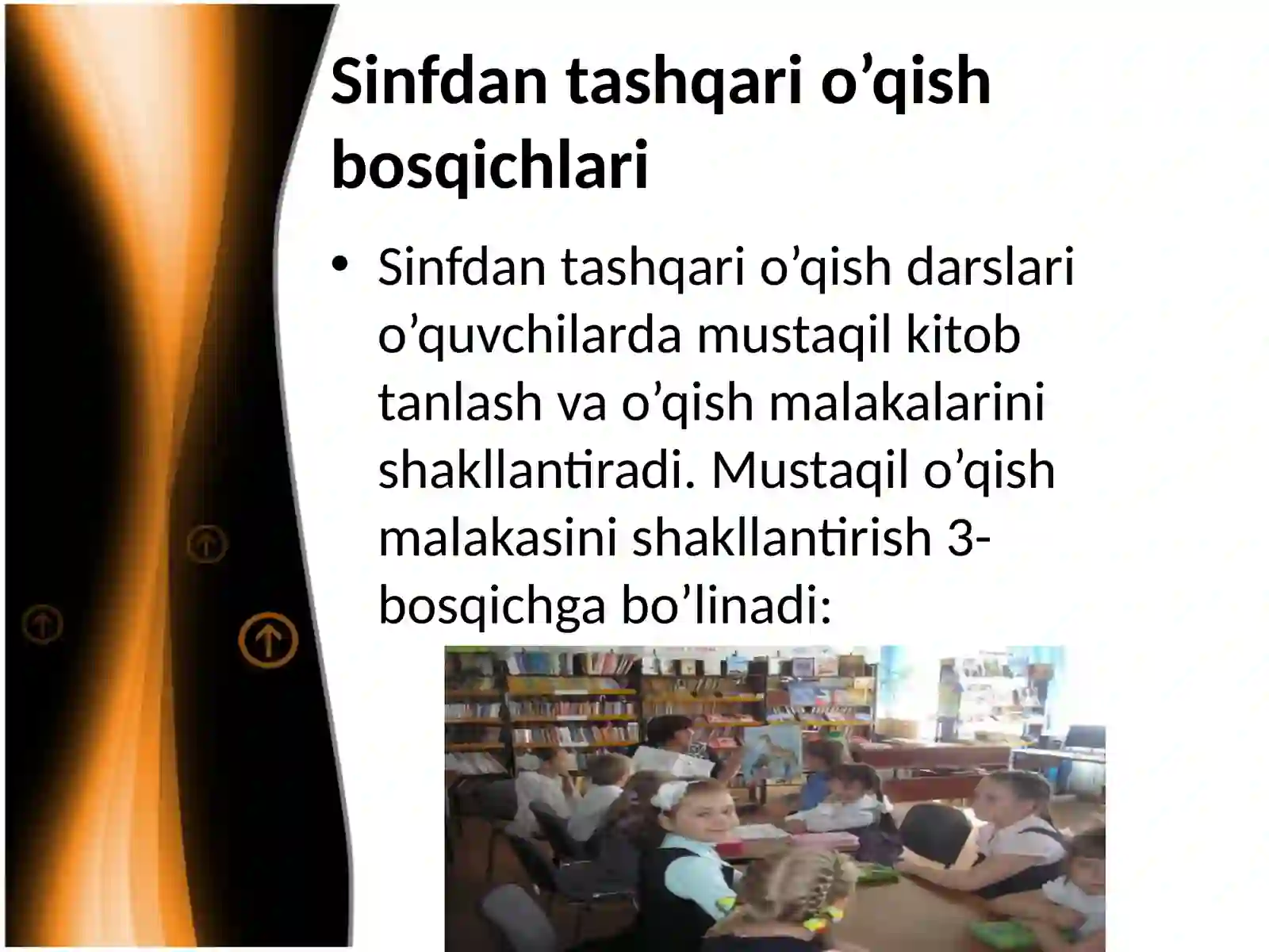 Sinfdantashqari o’qish bosqichlari 2