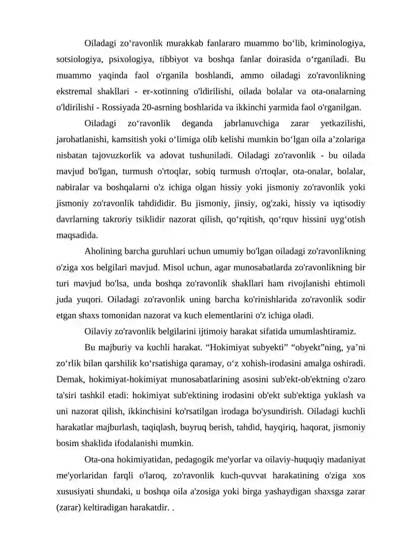 Oiladagi zo'ravonlik 2