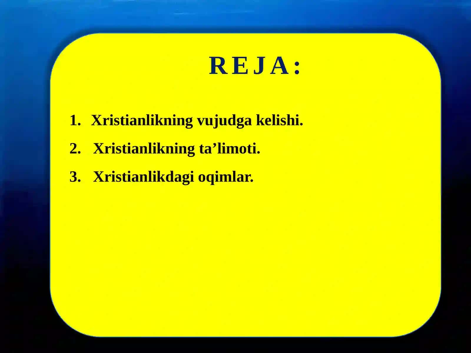 Xristianlikning oqimlari 2