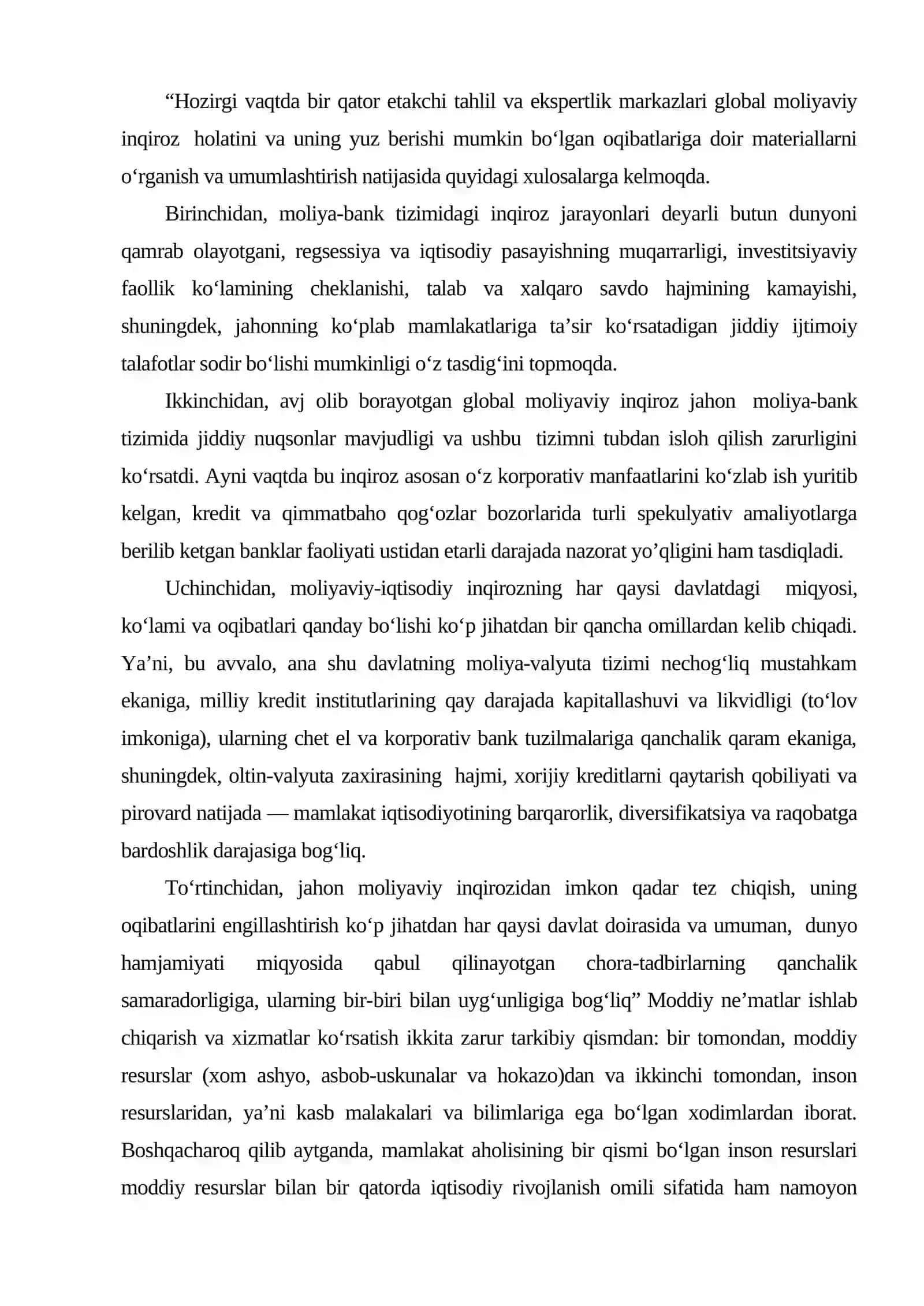 Mehnat resurslarining shakllanishi va ulardan foydalanish 2