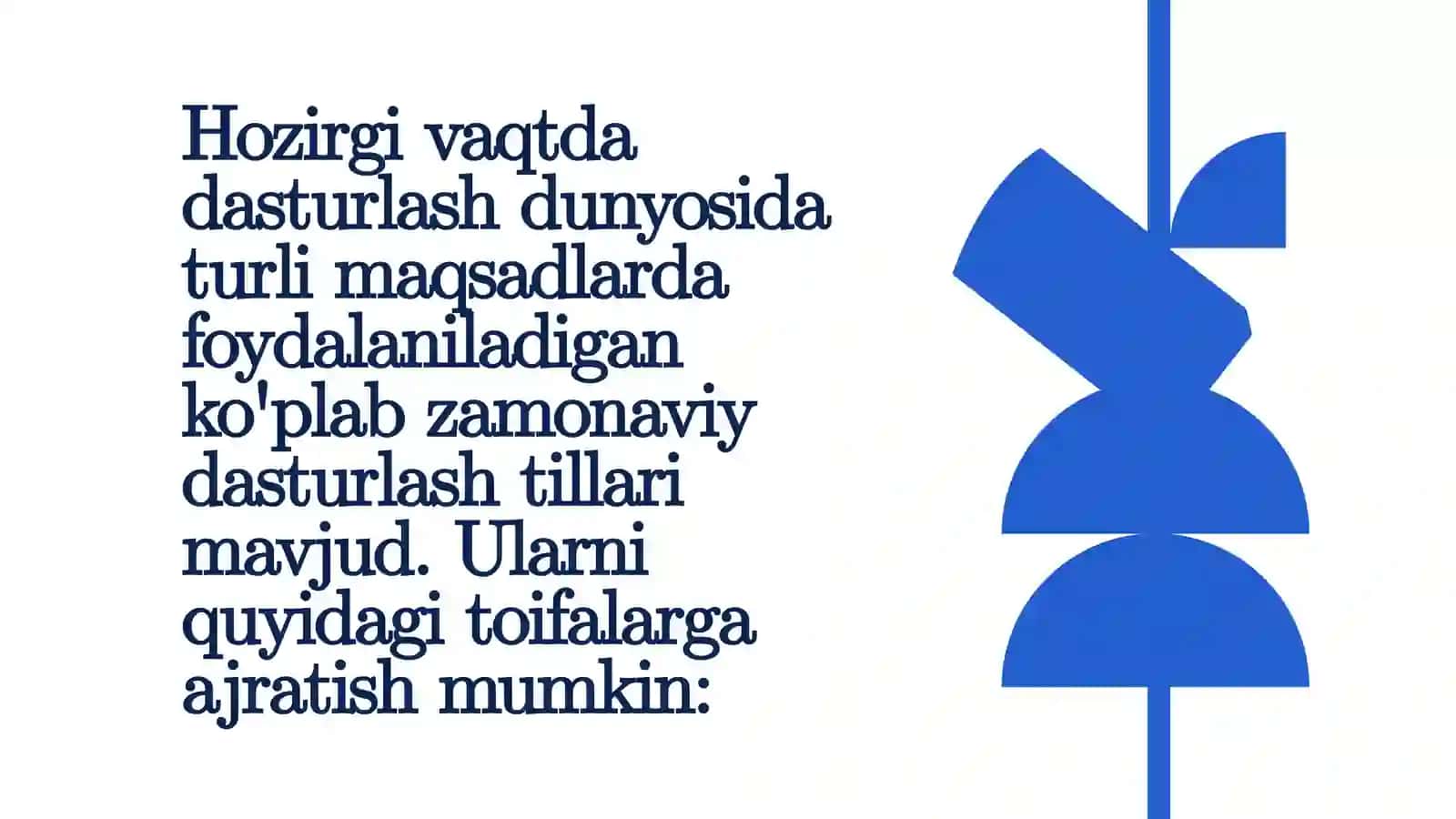 Zamonaviydasturlashtillari.Dasturlashmuhitlari 2