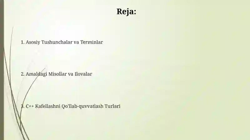 C++ tilining tayanch turlari 2