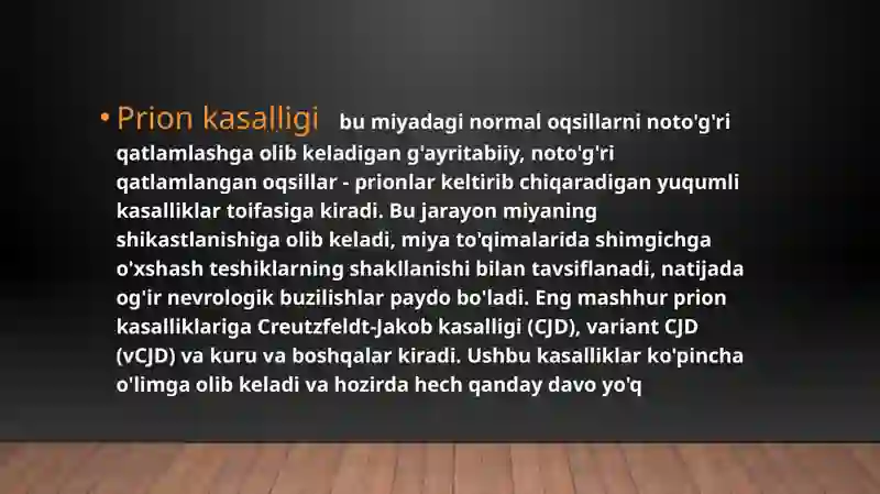 Prion kasalligi 2