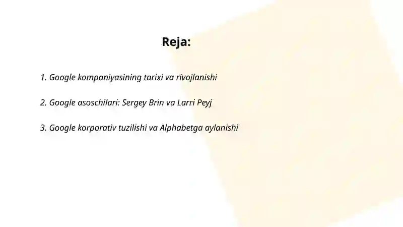 Google kompaniyasi 2