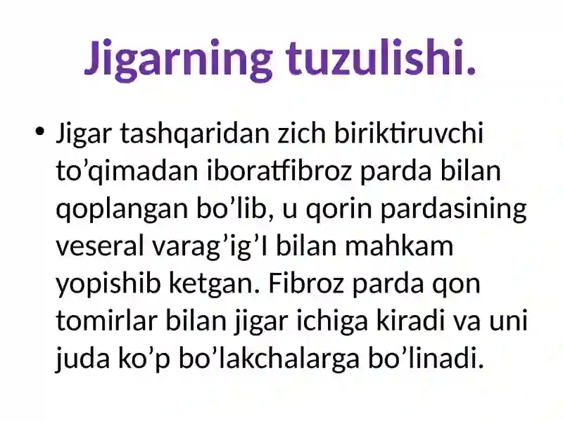 Jigar    gistalogiyasi 2