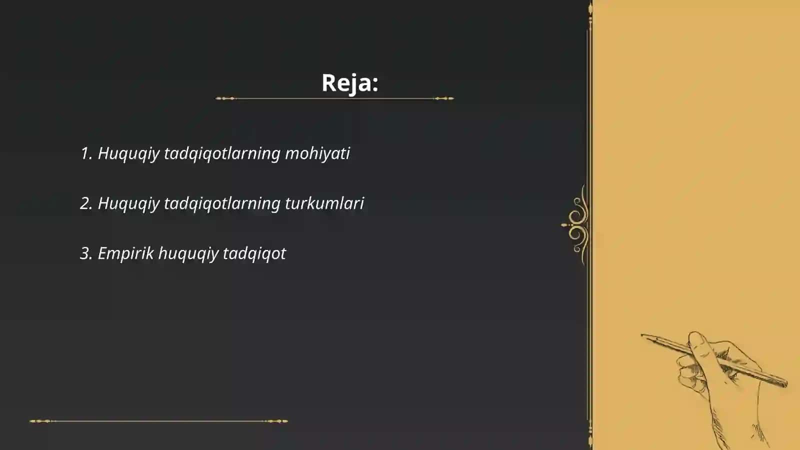 Huquqiy tadqiqot va ularning asosiy turlari 2