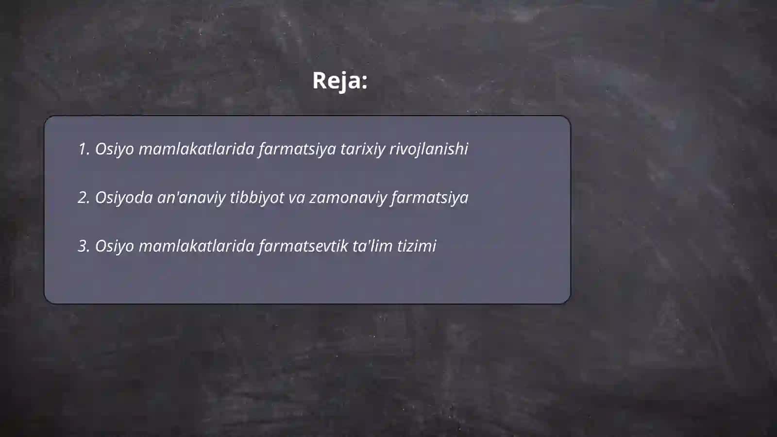 Osiyo mamlakatlarida farmatsiyani rivojlanishining oziga xosligi 2