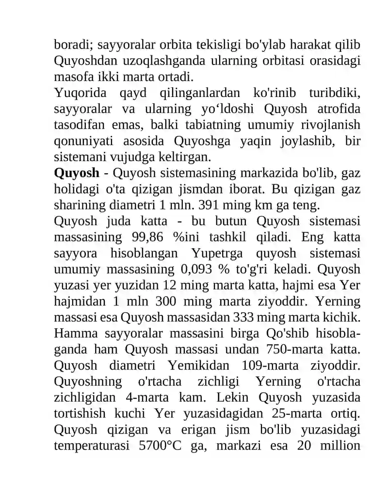 Quyosh sistemasi 2