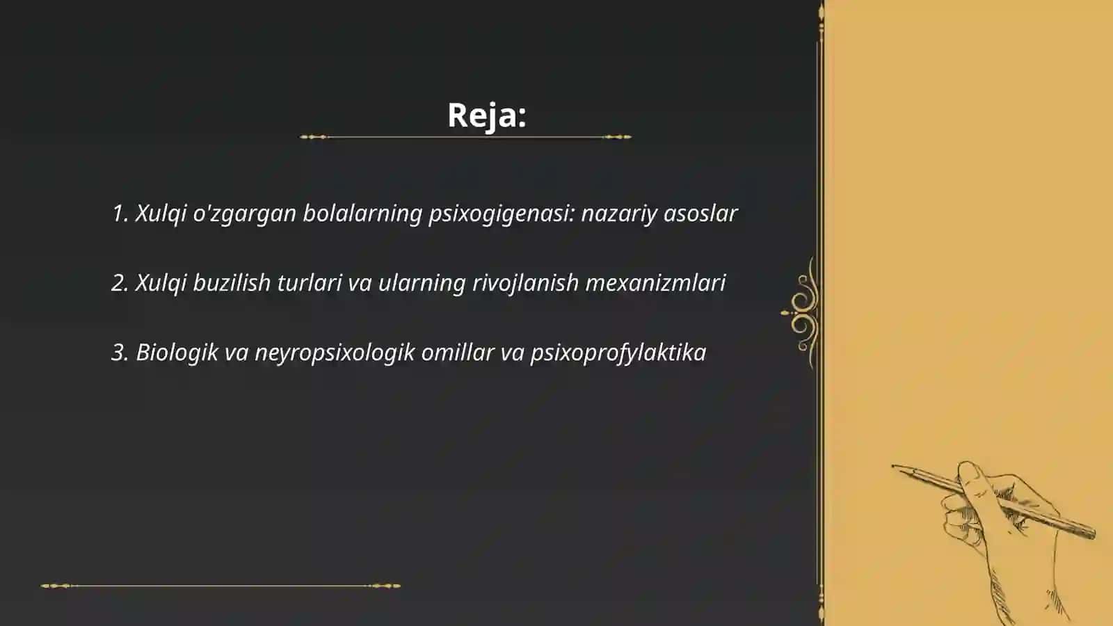 Xulqi oğishgan bolalar psixologiyasining psixogigenasi va psixoprofilaktikasi 2