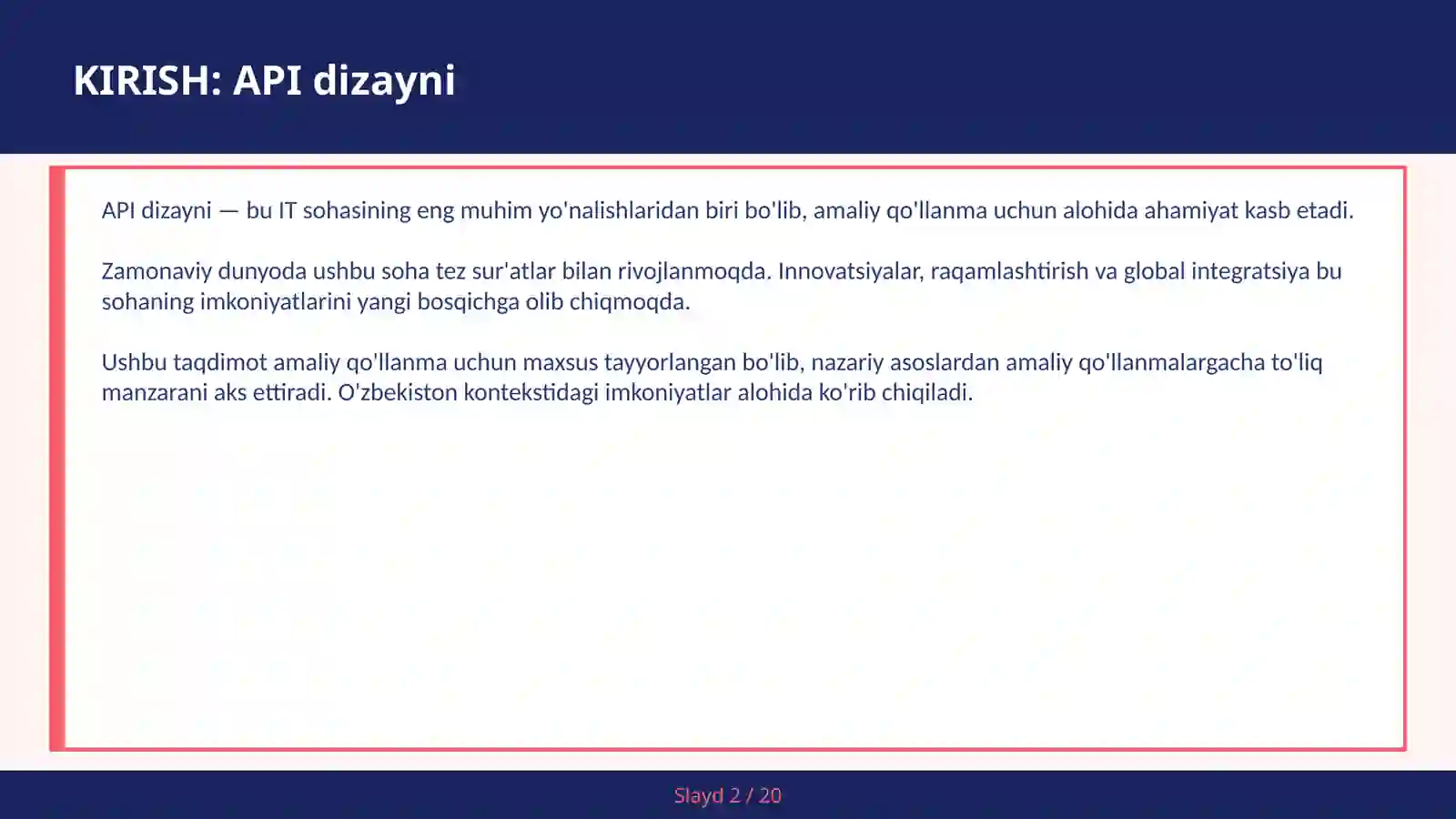 API DIZAYNI 2