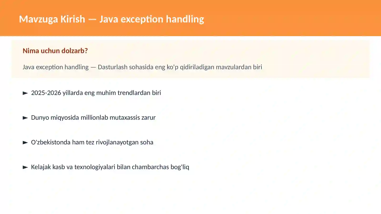 Java exception handling 2