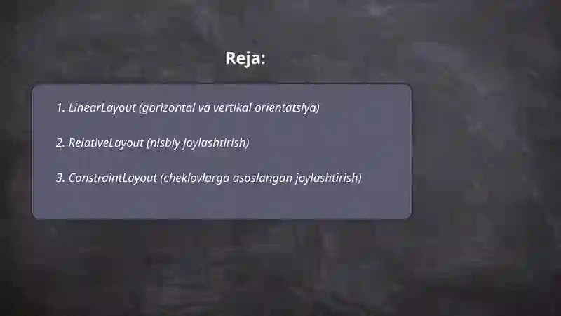 Androidda kompanovkalar turlari 2