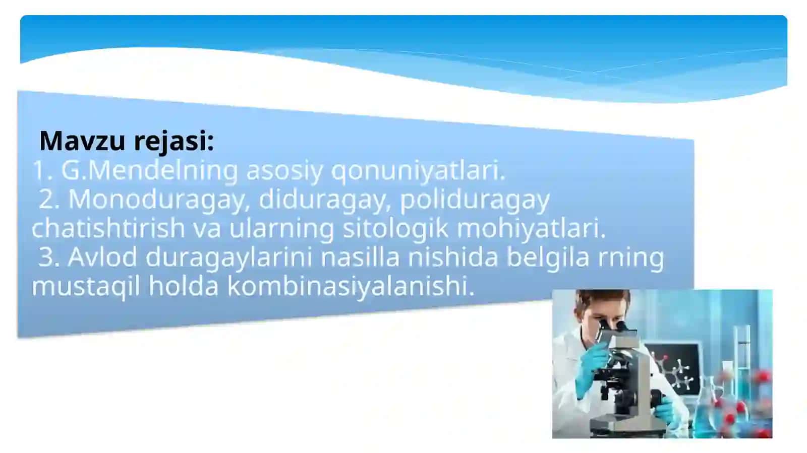 Genetika asoslari va bolaning rivojlanishida ro'y berishi mumkin bo'lgan kasalliklar 2