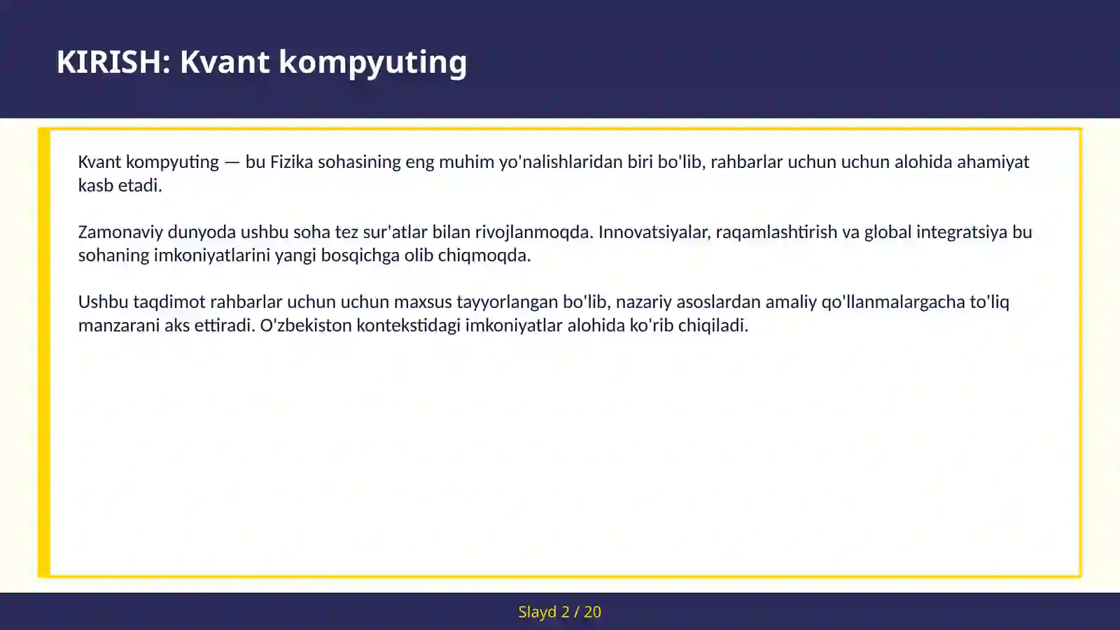 Kvant kompyuting 2