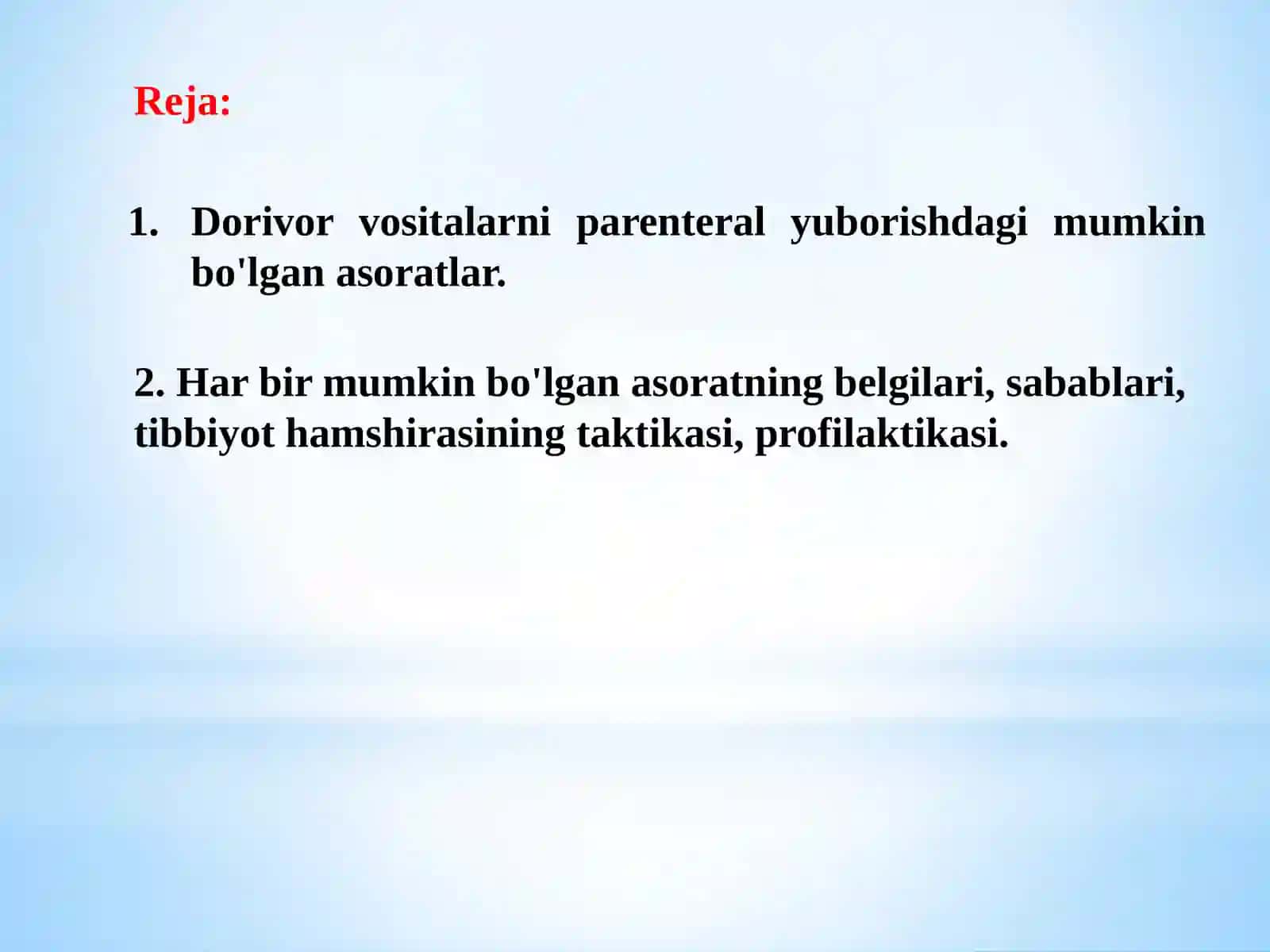 Dori vositalarini parenteral yuborishdagi asoratlar 2