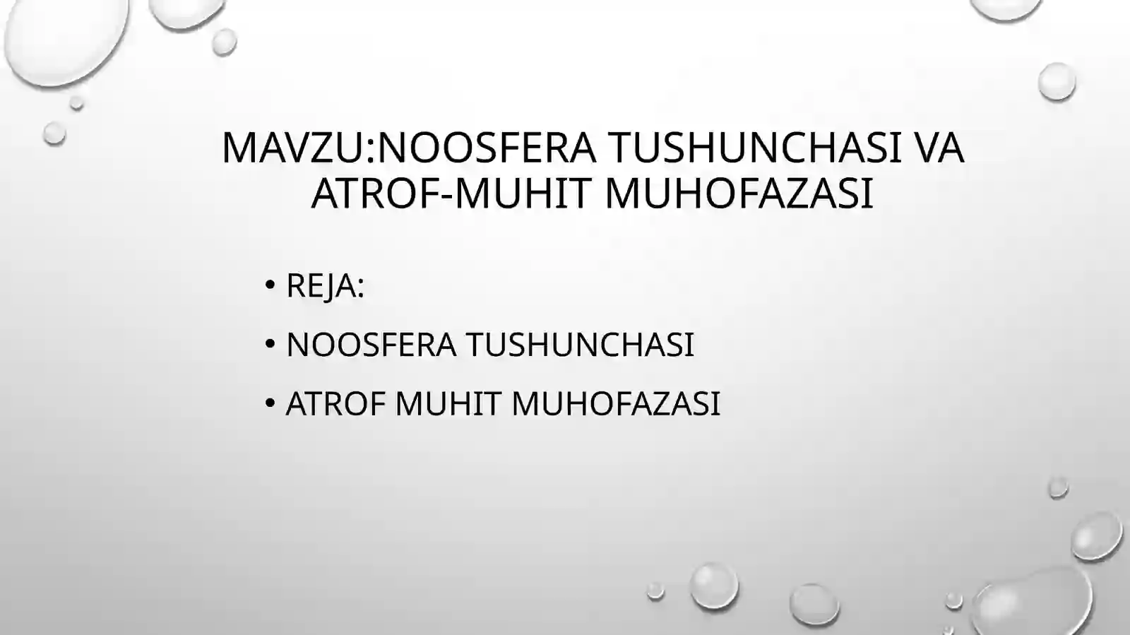 Ekologiya va atrof muhit muhofazasi fani 2