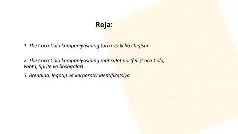 The Coca Cola company 2