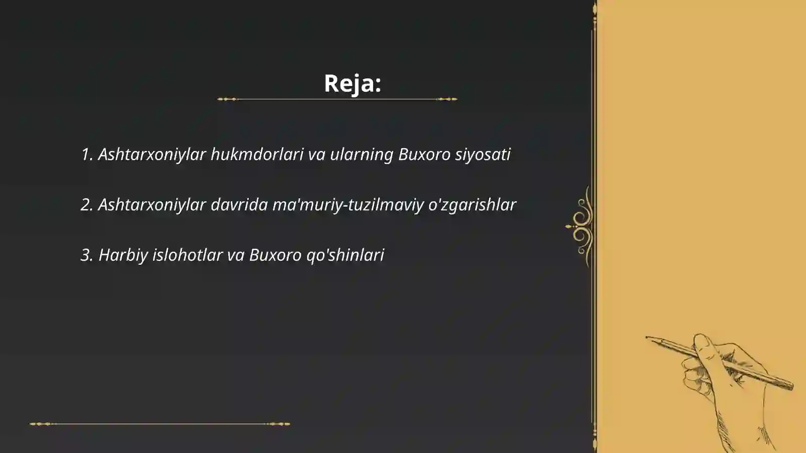 Buxoro Xonligida Ashtarxoniylar davri 2