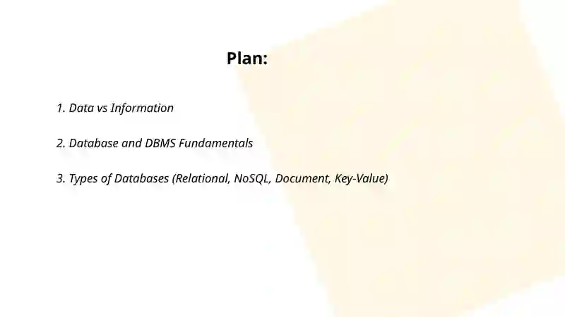 Database Basics and Data 2