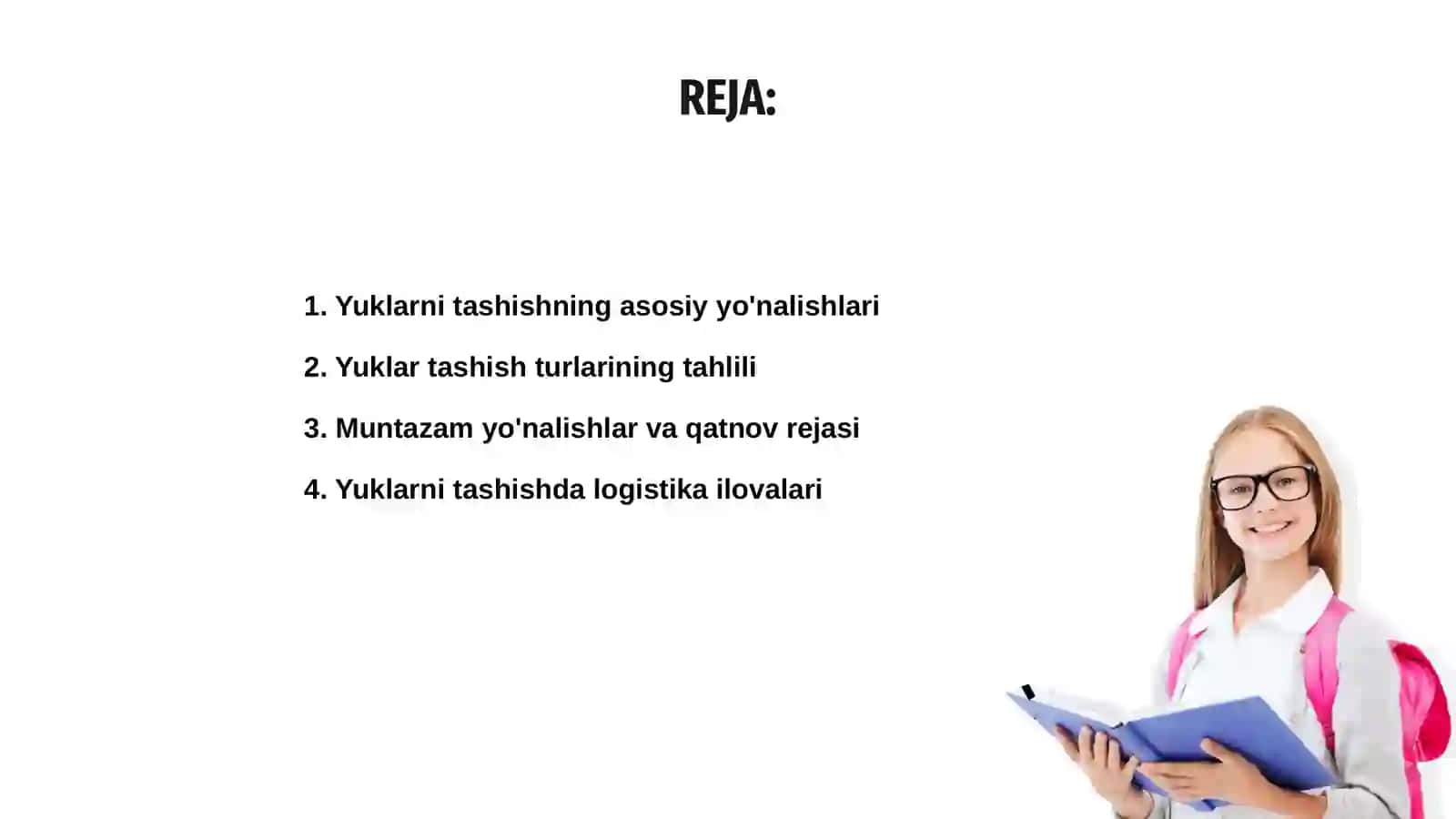Yuklarni tashish yoʻnalishlari 2