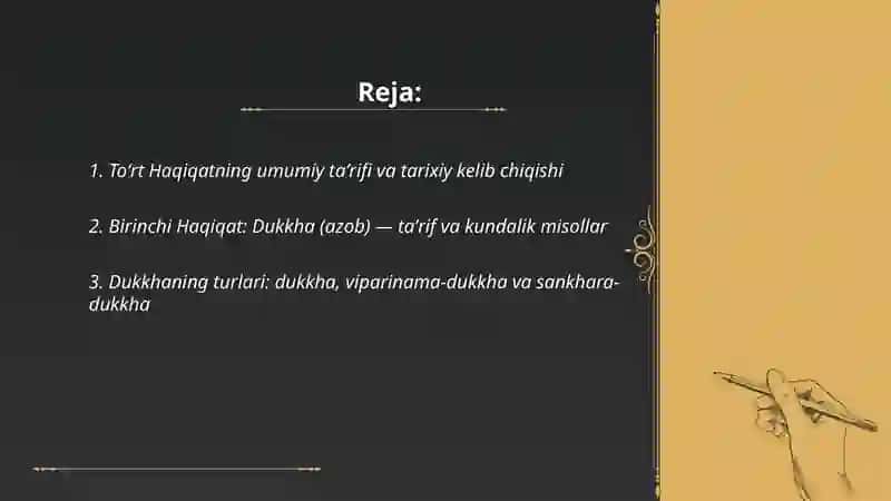 Buddaviylikdagi toʻrt haqiqat 2