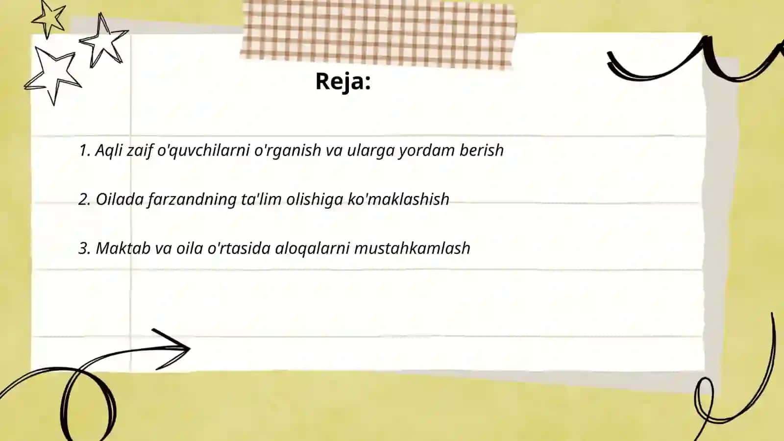 Aqli zaif o'quvchilarni tarbiyalashda oila va maktab hamkorligi 2