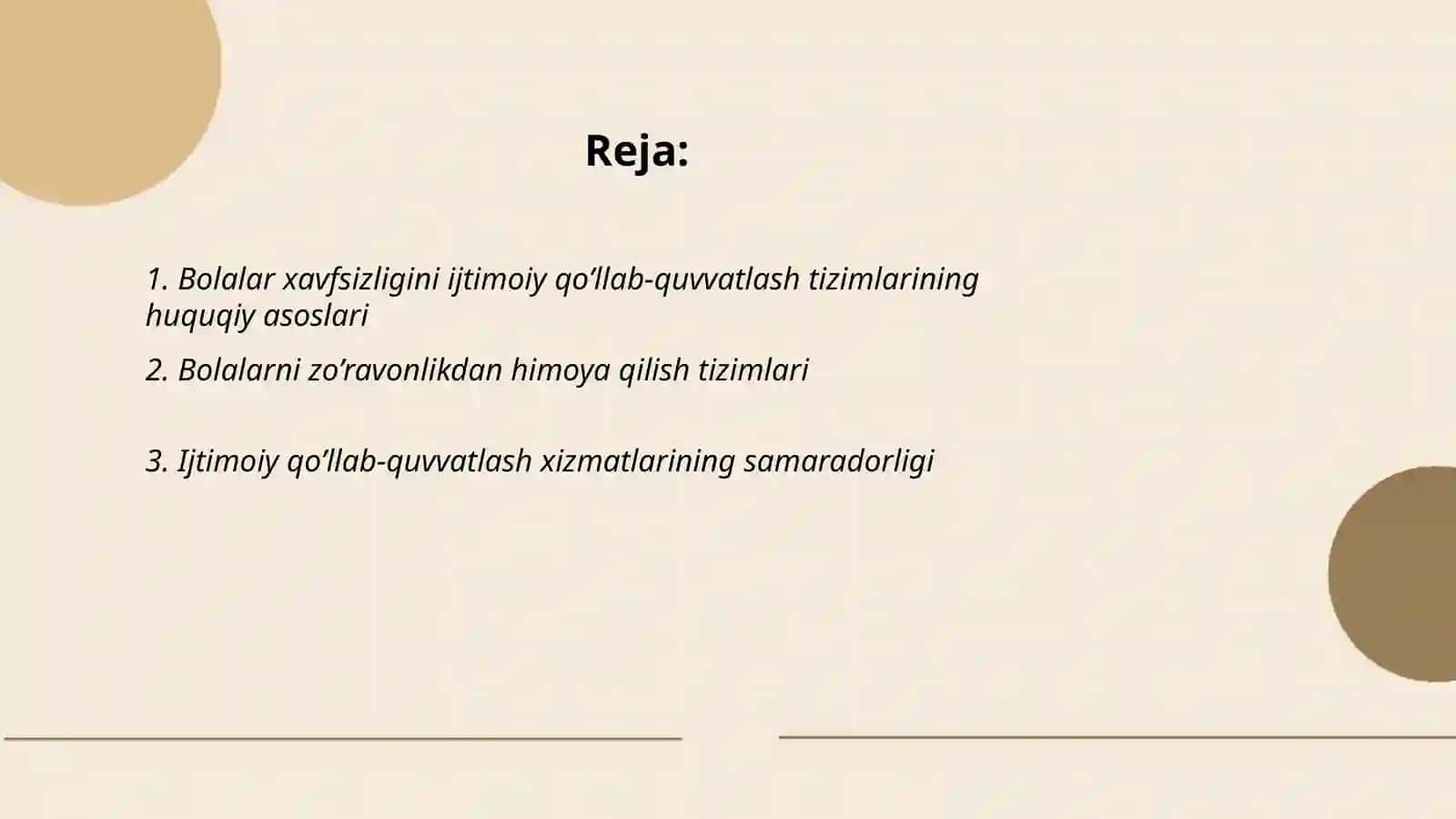 Bolalar xavfsizligini ijtimoiy qo’llab-quvvatlash tizimlarini o’rganish 2