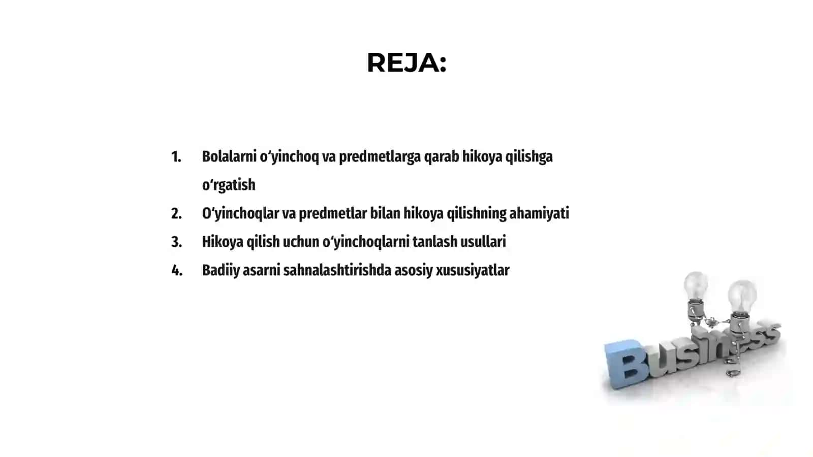 Bolalarni o‘yinchoq va predmetlarga qarab hikoya qilishga o‘rgatish 2