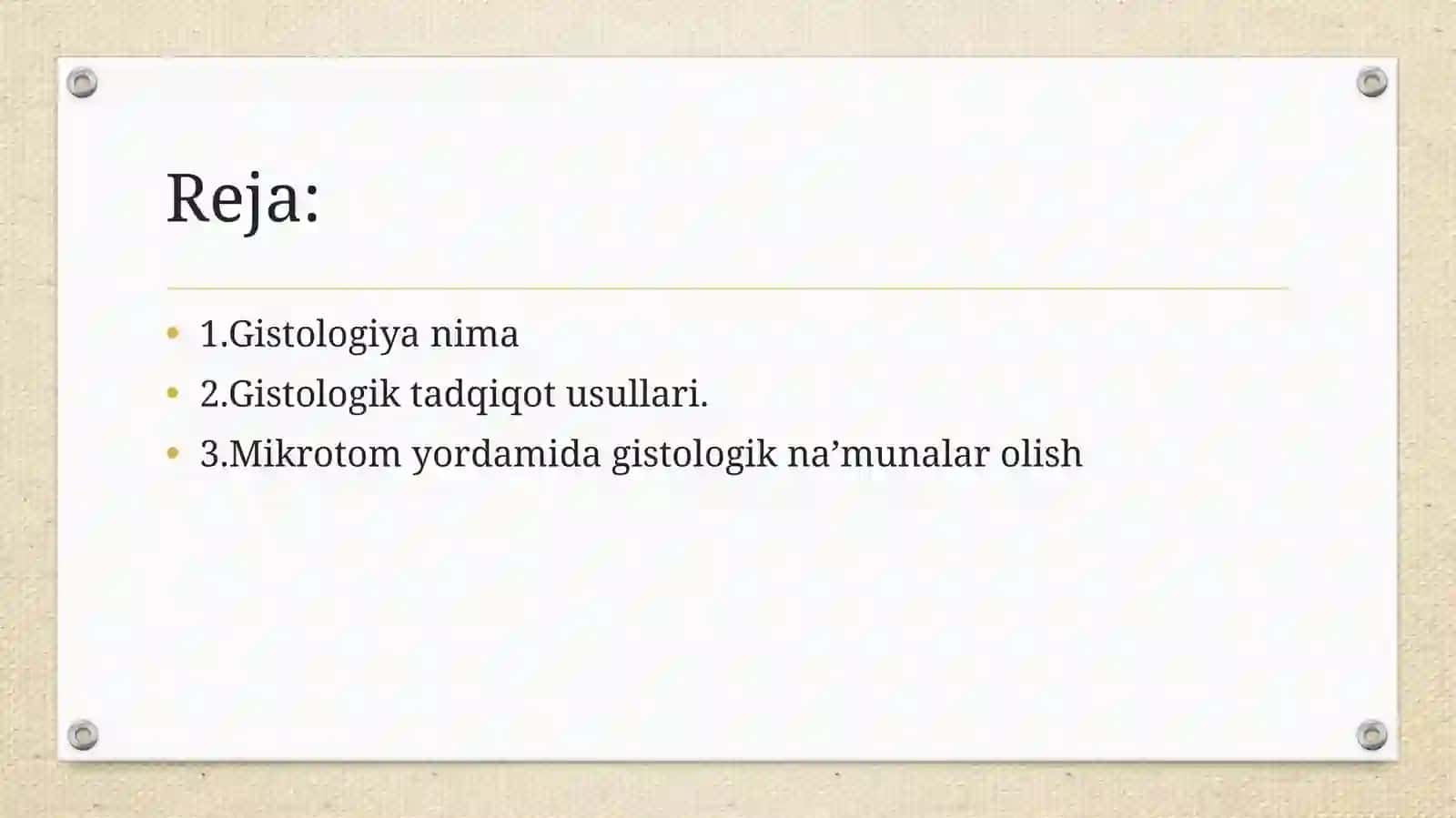 Gistologik na’munalar olish uchun mo’ljallangan qurilmalarning umumiy tuzilishi 2