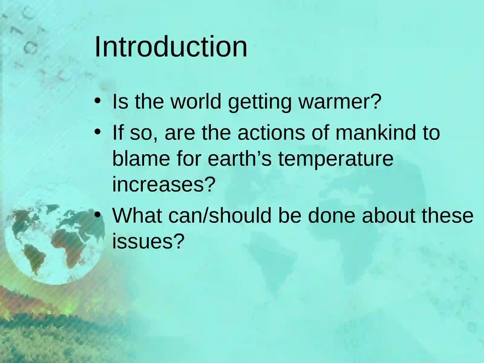 GLOBAL WARMING 2