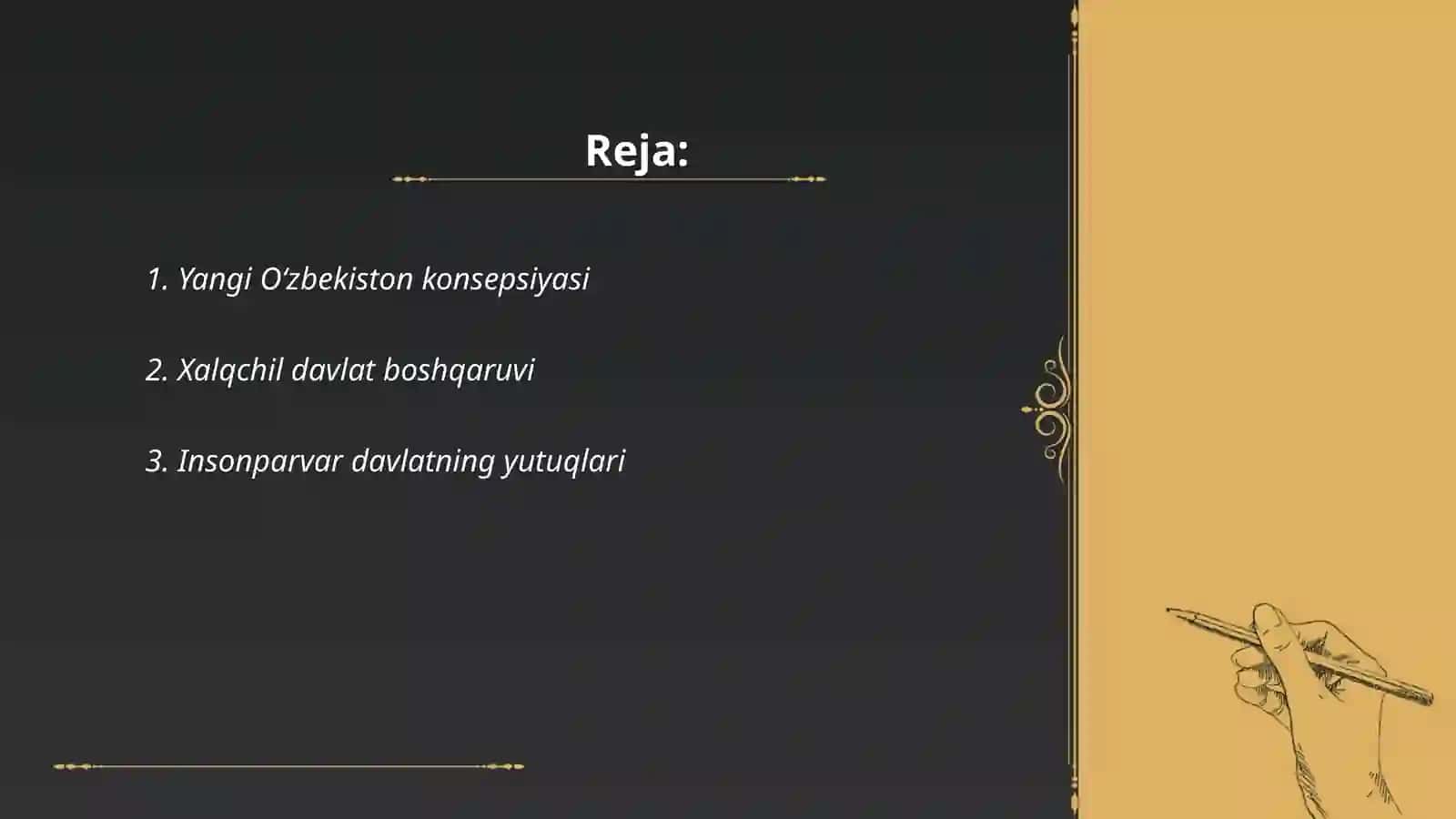 Yangi Oʻzbekistonda xalqchil va insonparvar davlat qurishning siyosiy va ijtimoiy ahamiyati 2